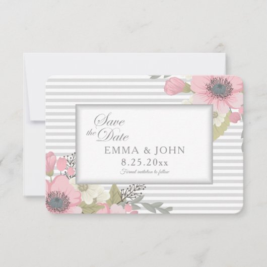 ピンクドッグウッドセーブ・ザ・デート案内 招待状 (正面)