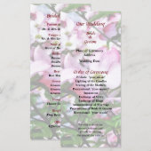 ピンクドッグウッドフラズ結婚式 プログラム (正面/裏面)