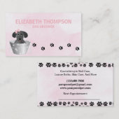 ピンクドッググルーミングドッグスパ 予約カード (正面/裏面)