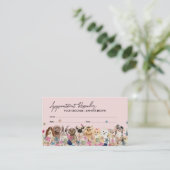 ピンクドッグズペットアクセサリーデザイナーアポイントメント 名刺 (スタンド正面)