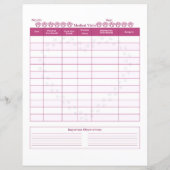 ピンクドッグ医療記録係のページ (裏面)