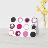 ピンクドットグリーティングカード カード (黄色い花)