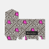 ピンクドット付き迷路パターカスタムン文字 フェイバーボックス (折り畳みなし)