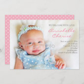 ピンクドット写真誕生の発表 案内状 (正面/裏面)