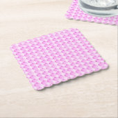 ピンクドット紙コースター ペーパーコースター (アングル)
