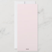 ピンクドット紙吹雪金ゴールド結婚のクラフトメニュー シーズンカード (裏面)