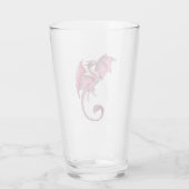 ピンクドラゴンの春自然ファンタジーアート タンブラーグラス (裏面)