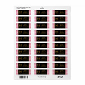 ピンクドラゴンはかりで測金ゴールドフェイクグリッター ラベル (フルシート)