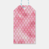 ピンクドラゴンはかりで測金ゴールド誕生日ありがとう ギフトタグ (裏面)