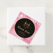 ピンクドラゴンはかりで測金ゴールド誕生日ありがとう フェイバータグ (インサイチュ)