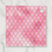 ピンクドラゴンはかりで測金ゴールド誕生日ありがとう フェイバータグ (裏面)