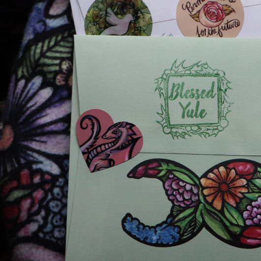 ピンクドラゴンアートかわいいドラゴンデザインギークガールアート ハートシール