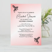 ピンクドラゴンファンタジーブライダルシャワー招待 招待状 (スタンド正面)