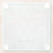 ピンクドラゴンフライダマスク ガラスコースター (裏面)