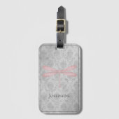 ピンクドラゴンフライダマスク ラゲッジタグ (正面縦)