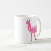 ピンクドラマラマ コーヒーマグカップ (正面右)