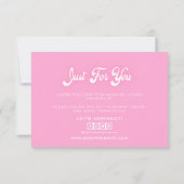 ピンクドリッピンググリッターサンキューカード サンキューカード (裏面)