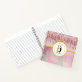 ピンクドリッピンググリッターバレリナバレエダンサー ノートブック (内部)