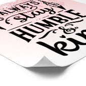 ピンクドリッピンググリッター感動的引用文ポスター ポスター (角)