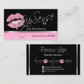 ピンクドリップシルバー 名刺 (正面/裏面)