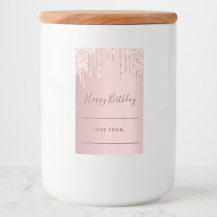 ピンクドリップス自家製バースデーギフト フードラベル