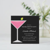 ピンクドリンク | 結婚前最後の独身パーティー招待状 招待状 (スタンド正面)