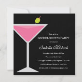 ピンクドリンク | 結婚前最後の独身パーティー招待状 招待状 (正面)