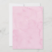 ピンクドリーミーツインクレスタークラウドベビー散布 招待状 (裏面)