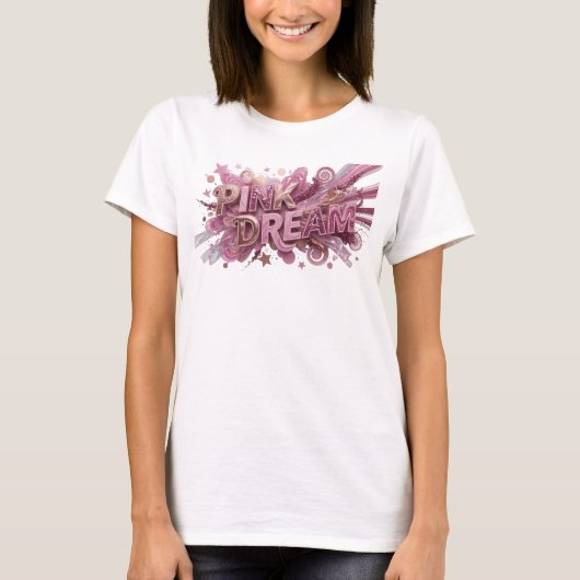 ピンクドリームカスタムTシャツ Tシャツ (正面)