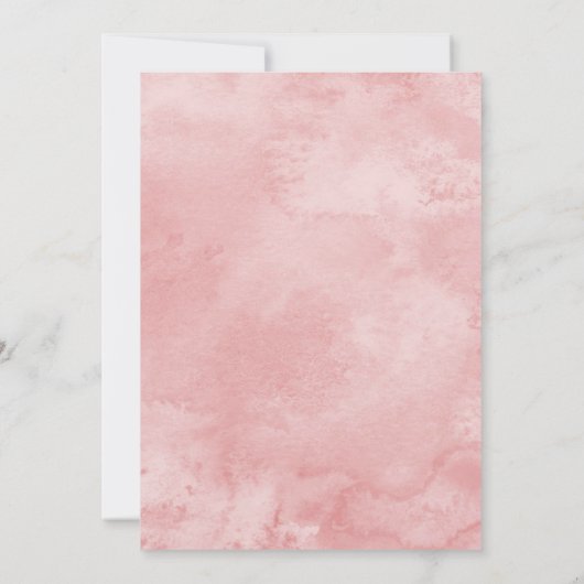 ピンクドリームキャッチャーベビーシャワー招待状招待状 招待状 (裏面)