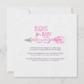 ピンクドリームキャッチャー赤ちゃんシャワー招待状 招待状 (裏面)