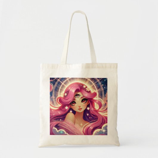 ピンクドリーム悟り目覚め毎日トートバッグ トートバッグ (正面)