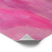 ピンクドリーム抽象芸術アート ポスター (角)