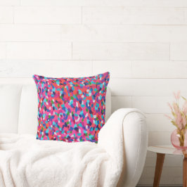 ピンクドリーム抽象芸術プリント クッション