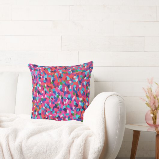 ピンクドリーム抽象芸術プリント クッション (ソファ)