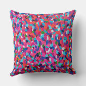 ピンクドリーム抽象芸術プリント クッション (裏面)