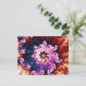 ピンクドリーム – フラクタル葉書 ポストカード (スタンド正面)