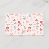 ピンクドルフィンおむつラッフルチケット エンクロージャーカード (裏面)