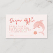 ピンクドルフィンおむつラッフルチケット エンクロージャーカード (正面)