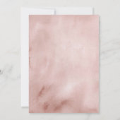 ピンクドルフィンズシーパーティーファースト誕生日ガール 招待状 (裏面)