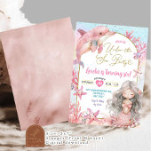 ピンクドルフィンマーメイドシーパーティー誕生日 招待状