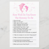 ピンクドルフィン赤ちゃんシャワーゲームをどれだけ知っているか (正面)