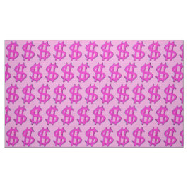 ピンクドル記号 ファブリック