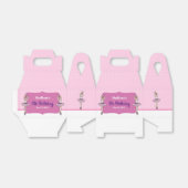 ピンクドレスとポインテトーシューズ付きバレリーナ フェイバーボックス (折り畳みなし)