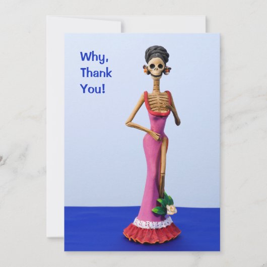 ピンクドレスのカタリーナサンキューカード サンキューカード (正面)