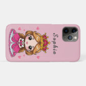 ピンクドレスの可愛いキャラクター・プリンセス 👑 Case-Mate iPhoneケース (裏面(横))