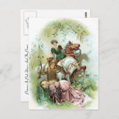 ピンクドレスの王侯 ポストカード (正面/裏面)