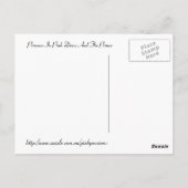 ピンクドレスの王侯 ポストカード (裏面)