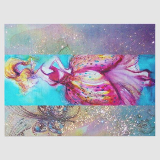 ピンクドレスの美しい/魔法蝶の植物 薄葉紙 (正面)