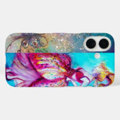 ピンクドレスの美しい/魔法蝶の植物 Case-Mate iPhoneケース (裏面 (横))